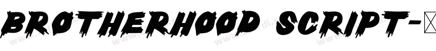 Brotherhood Script字体转换